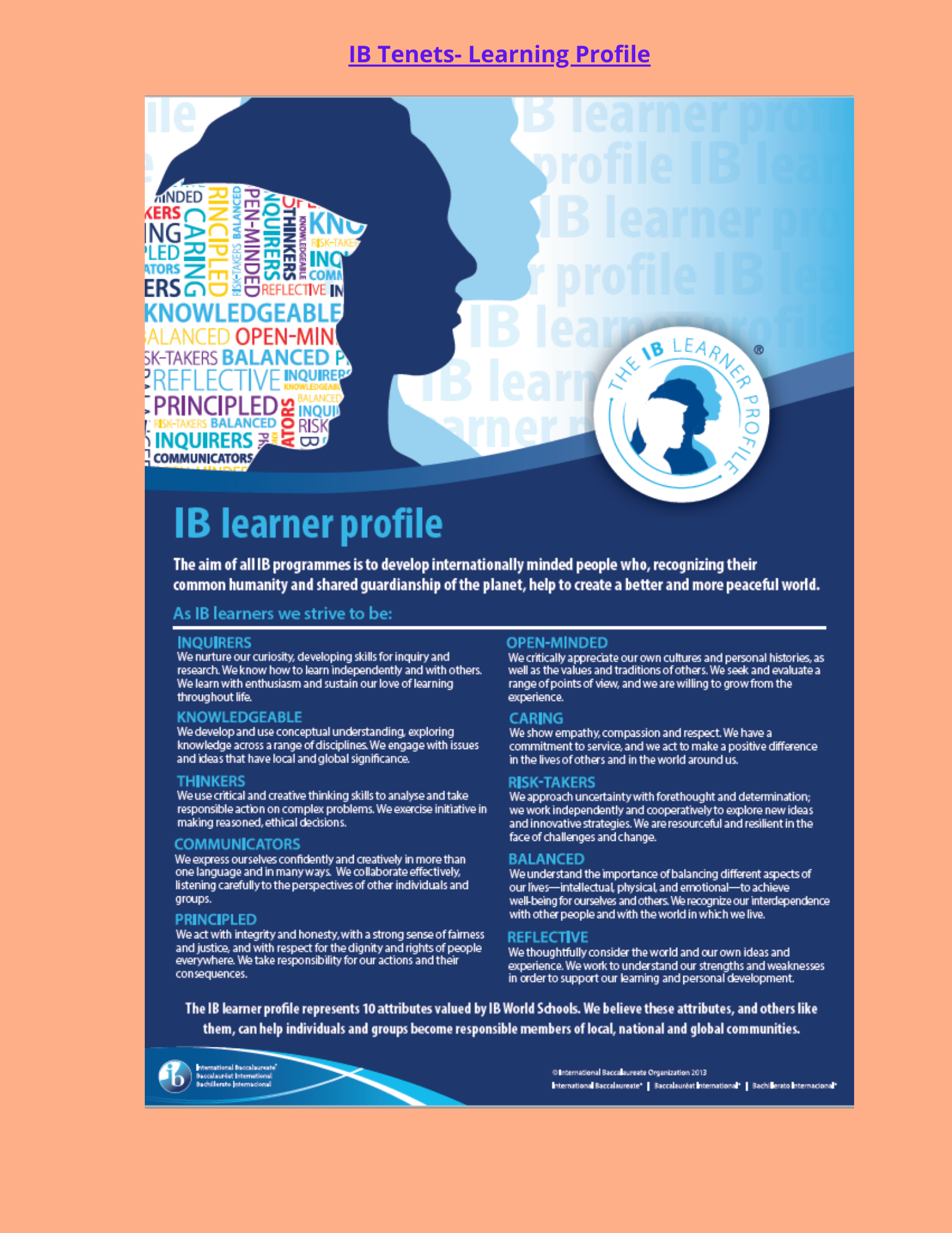 IB Learner Profile 